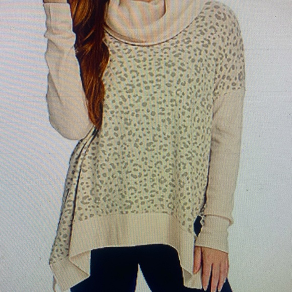 Tops - New Cowl neck sharkbite semi fitted ribbed long sleeve